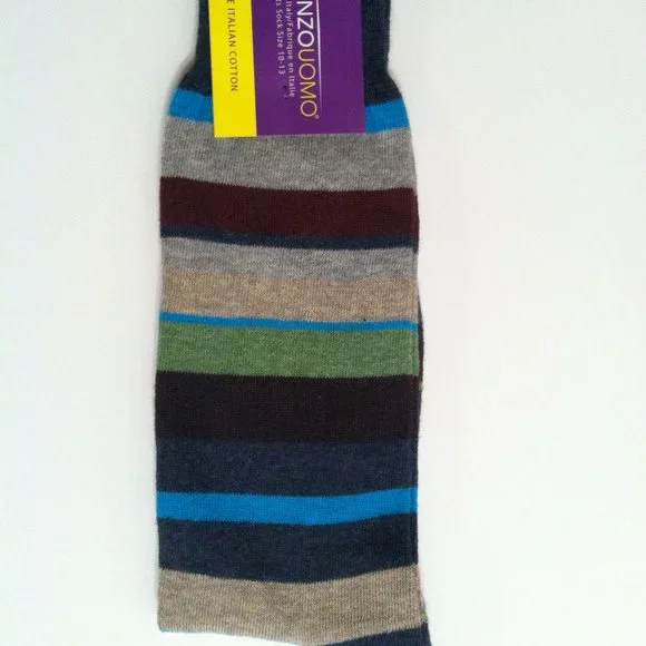 3 LORENZO UOMO MEN'S NEW COTTON BLEND DRESS SOCKSFIT SHOE SIZE: 7-13
